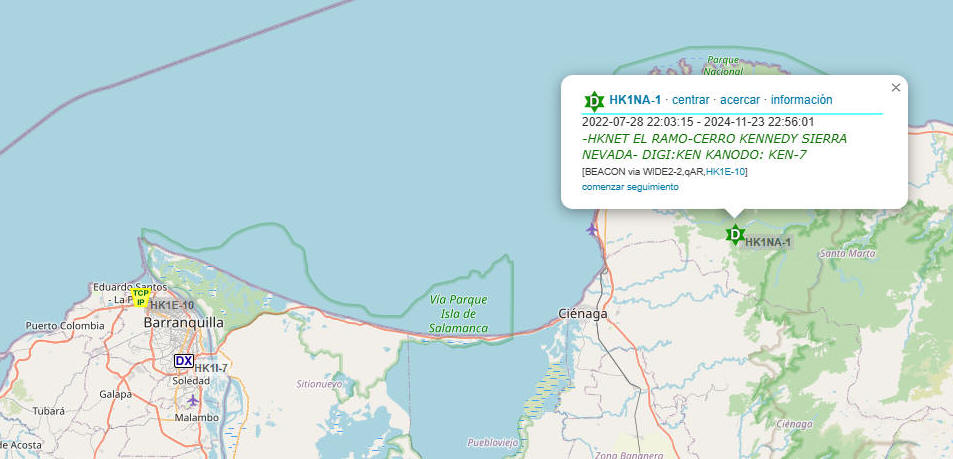 DIGIPEATER APRS  ZONA HK1NA