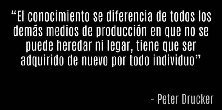 El conocimiento no se hereda ni se delega