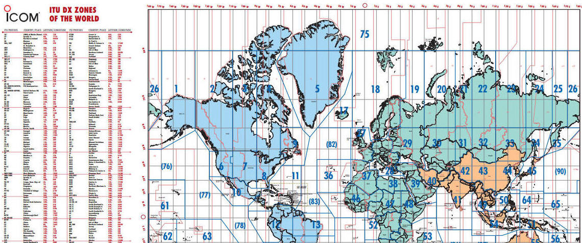 MAPA DX RADIOAFICIONADOS